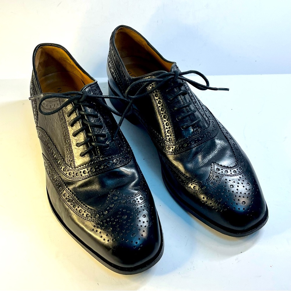 Florsheim Limited Men’s Oxford Brown CXL Leather Wingtip Shoes Size 10 D